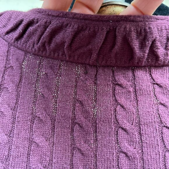 Eddie Bauer maroon knitted v-neck, long-sleeved sweater, great condition, Med - Picture 3 of 9